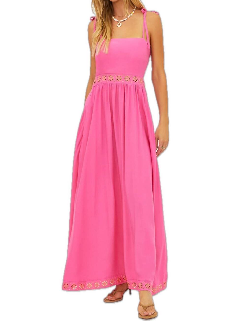 NEW BEACH RIOT rianne maxi dress in pink